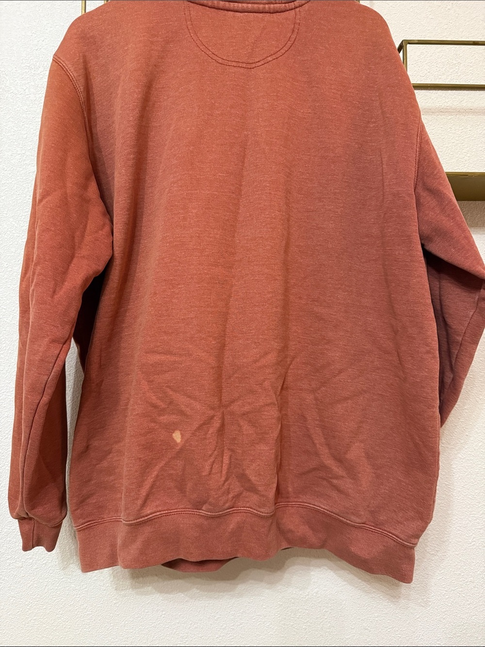 Carhartt Rust Orange Pullover Hoodie with Sleeve Logo Men’s Size XL Original Fit - Picture 7 of 8